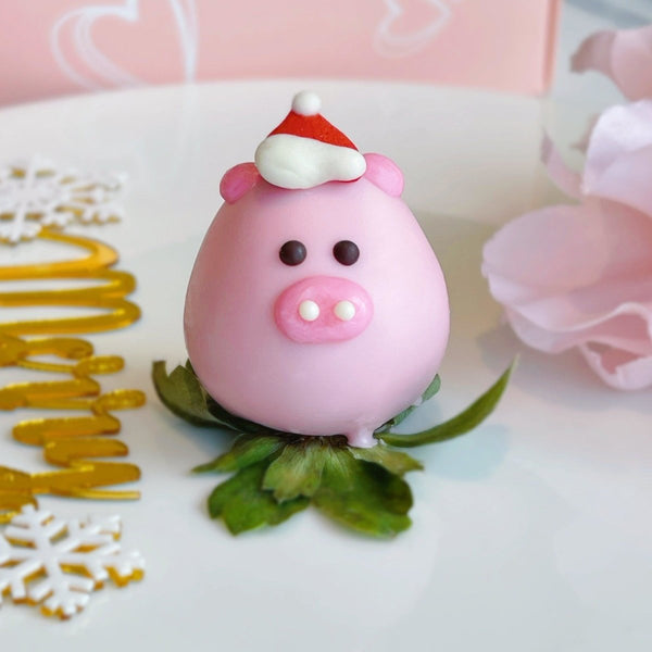 Christmas Gift - Special Dozen Piggies Chocolate Coated Strawberries - Rainbowly Fresh Fruit Gift and Flower Arrangments