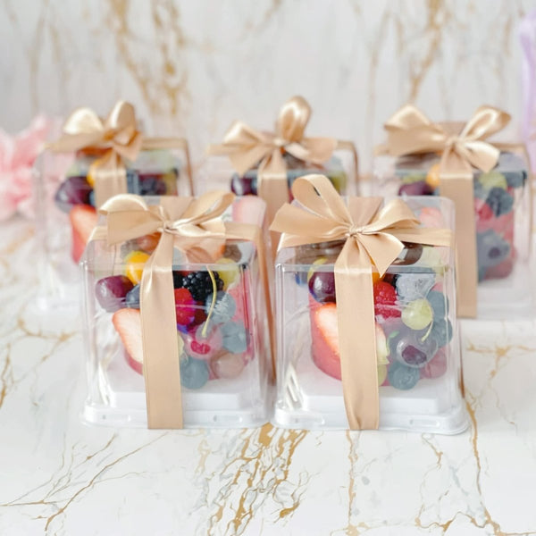 Corporate Gift - Mini Watermelon Cake | Fruit Cake with Fresh Fruits Arrangements (Vegan Friendly Cake)(1 week Pre-Order) - Rainbowly Fresh Fruit Gift and Flower Arrangments
