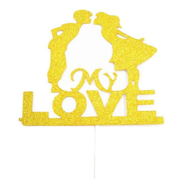 Love Artpaper Gold Topper - Rainbowly Fresh Fruit Gift and Flower Arrangments