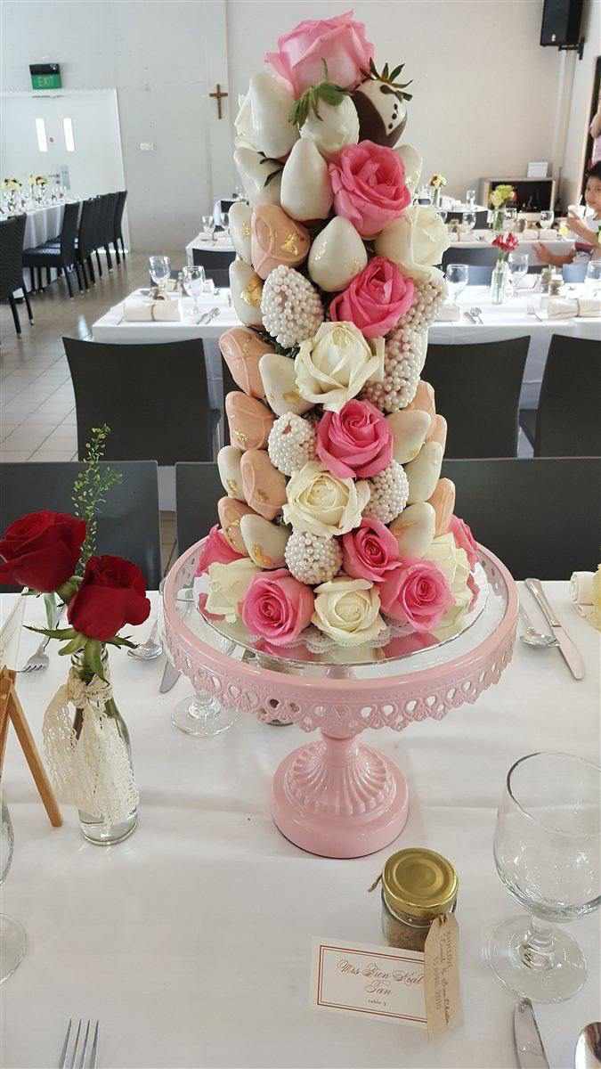 Dessert Table Package A - Rainbowly Fresh Fruit Gift and Flower Arrangments