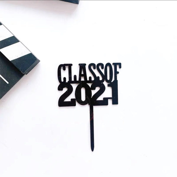 Graduation Acrylic Cake Topper - Rainbowly Fresh Fruit Gift and Flower Arrangments