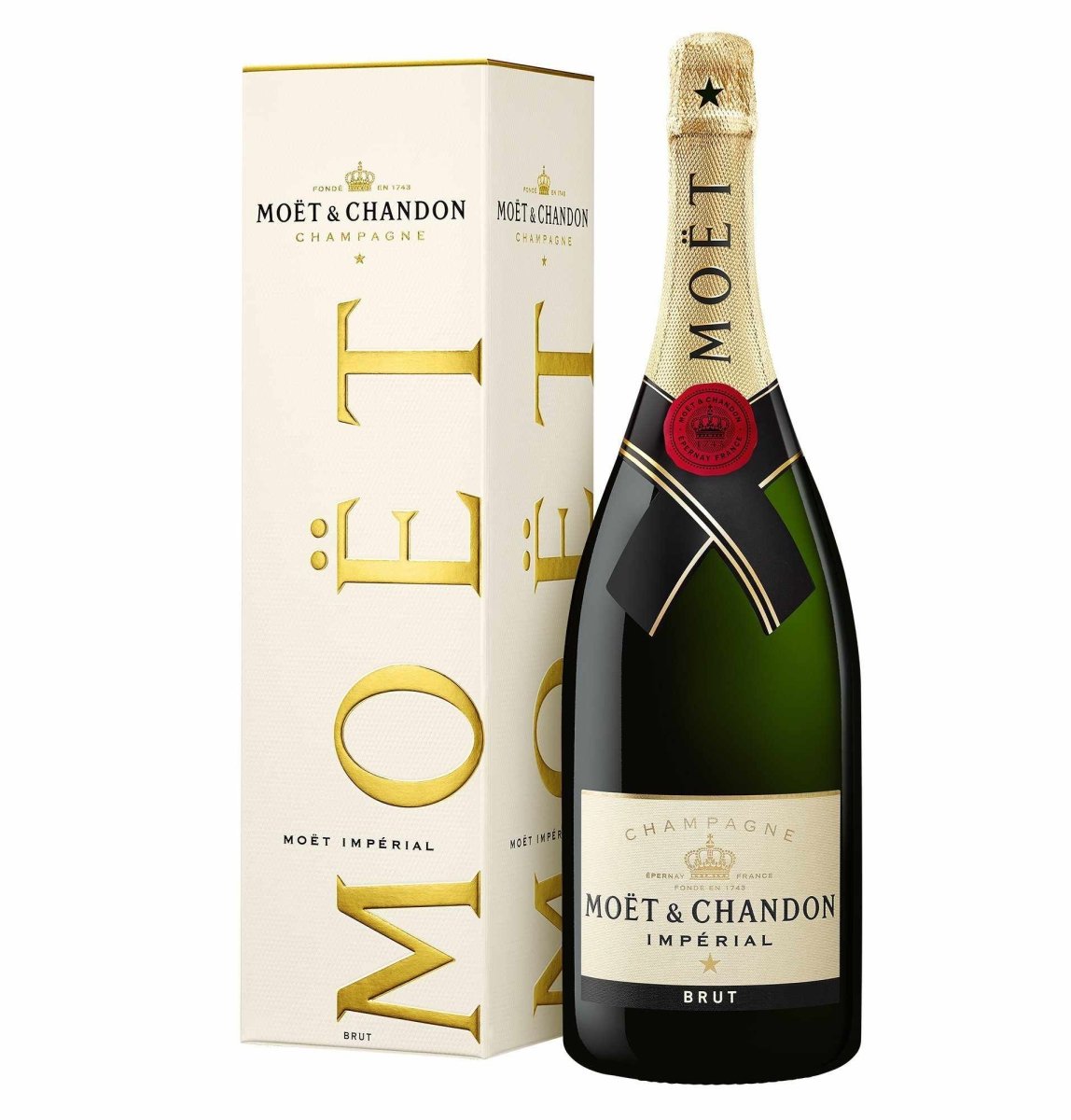 Moet & Chandon Champagne - Brut Imperial 750ml (With Box and Wine Bag) - Rainbowly Fresh Fruit Gift and Flower Arrangments