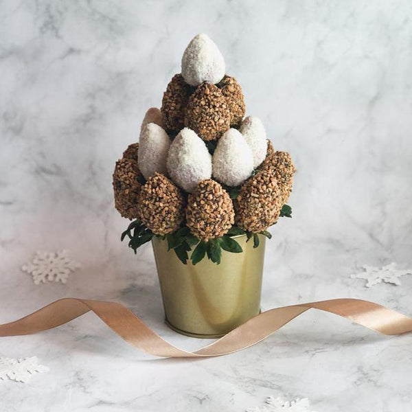 New Year Special - Tree of Joy - Rainbowly Fresh Fruit Gift and Flower Arrangments