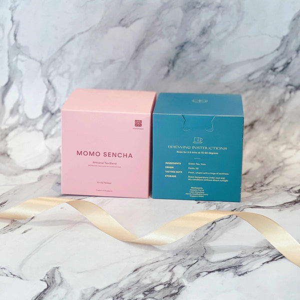 Premium Artisanal Tea Gift Set Box of 2 (Individual sachet) - Rainbowly Fresh Fruit Gift and Flower Arrangments