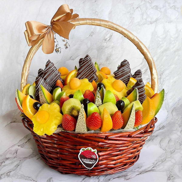 Winter Garden | Fruit Basket Singapore | Fresh Fruit Arrangements (3 days advance preorder) - Rainbowly Fresh Fruit Gift and Flower Arrangments